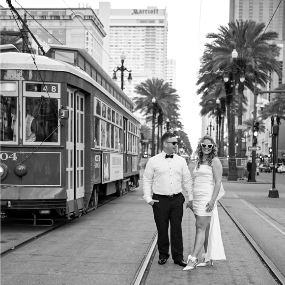 Honey “Caitlin Bow Back Mini Dress” - Picture 3 of 4